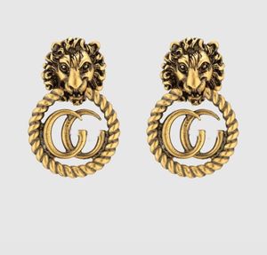 Plaqué Argent 925 Marque De Luxe Designers Lettres Goujon Géométrique Femmes Célèbres Rond Cristal Strass Perle Boucle D'oreille De Noce Jewerlry Circulaire avec boîte 18