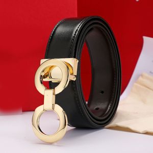 Vergulde gouden riem dames luxe ceinture voor heren 2 zijden vergulde zilveren gesp gladde cinturones jeans party eenvoudige meerdere stijlen lederen designer riem plus maat