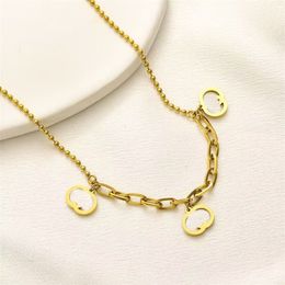 Vergulde gouden ketting vrouwen liefde hanger kettingen vriendschap zus vergulde legering kralen ketting dames sieraden retro designer ketting met kristal zb099