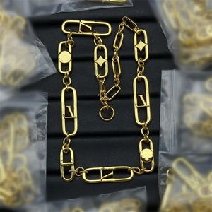 Vergulde luxe merkontwerper hangers kettingen roestvrij staal letter choker hanger ketting ketting sieraden accessoires geschenken