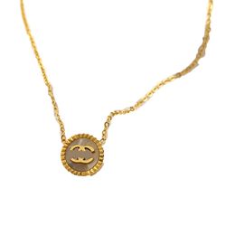 Collier de créateur de luxe plaqué pour femmes forme fritillaire marque lettre ras du cou chaîne colliers bijoux accessoire de haute qualité 20style
