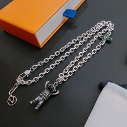 Vergulde hanger ketting ontwerp voor vrouwen liefde sieraden roestvrij stalen ketting hanger ketting ontwerper bruiloft feest reizen zwemmen niet vervagen sieraden stijl rock punk