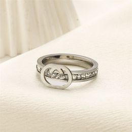 Bagues en argent plaqué or pour femmes, bague tendance en diamant, bague dame de haute qualité, breloques vintage, cadeaux de mariage, lettre de luxe pour hommes, cadeau de vacances zb098