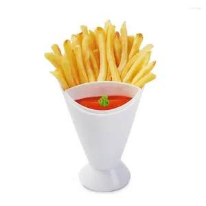 Assiettes 1pcs Cripp Crisp Salade de légumes tasse de cuisine solide Ustensiles de cuisine Pp Pp plastique Résistance à haute température 2024 Fashion