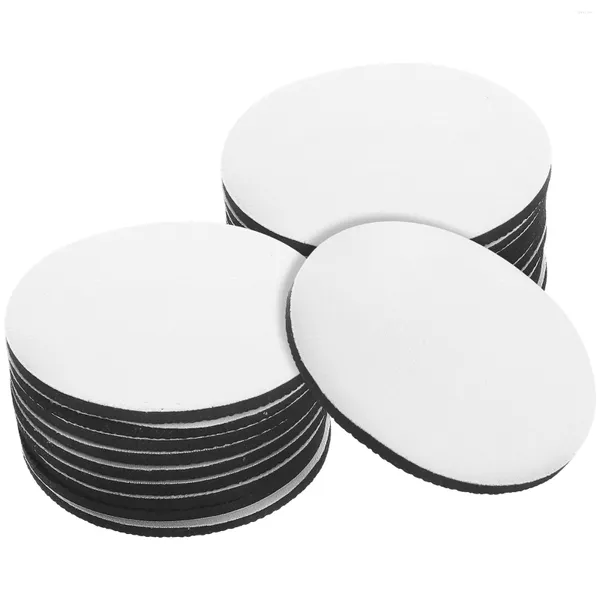 Placas 20 PCS Posavasos Sublimación en blanco para manualidades Transferencia de calor Absorber agua Taza absorbente blanca