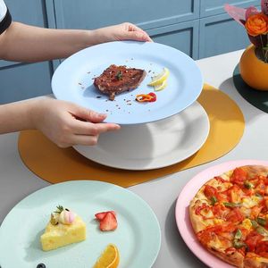 Borden 25 cm servies tarwe rietje onbreekbaar lichtgewicht diner herbruikbare plastic set