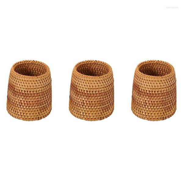 Piatti 3X Bacchette in rattan Tubo Pala Cucchiai Secchio Cena Coltelli Forchette Stoviglie Scatola di immagazzinaggio Cestini Organizzatore B Promozione