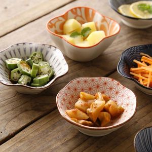 Assiettes 4 pièces Style japonais assaisonnement poterie ensemble de vaisselle Sauce assiette en céramique Snack Dessert porcelaine plats moutarde vaisselle
