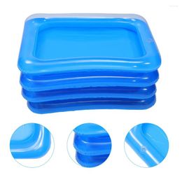 Assiettes 6 pièces barre de glace gonflable plateau de service serveur refroidisseur extérieur été décor support piscine fête enfants