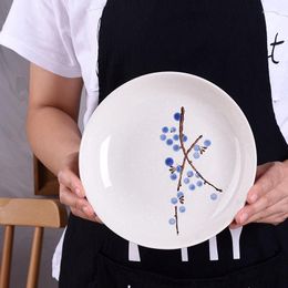 Borden 7 inch creatieve sneeuwvlok keramische fruitplaat westers diner schijf el huis keuken servies soep en rijstgerecht