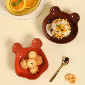 Platen diervormig dessertplaat porselein fruit snoepcake serveergerechtje baby keuken servies saus