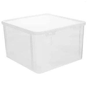 Assiettes porte-pain récipient en plastique bac de rangement boîte transparente réfrigérateur organisateur de toasts