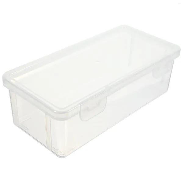 Caja de almacenamiento para platos y pan, caja de sellado para nevera, contenedores, tapas, tarro de fruta, suministro de cocina, recipiente de plástico cuadrado transparente