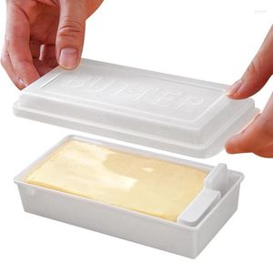 Assiettes boîte à beurre avec couvercle coupe-fromage étanche trancheuse conteneur de stockage multifonctionnel pour la cuisine