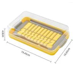 Assiettes Butter Boîte de rangement de rangement Contauteur hermétique Slicer en plastique avec couvercle transparent pour DIY Easy