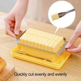 Assiettes Butter Boîte de rangement de rangement en plastique trancheur de sauvetage au temps avec de l'acier inoxydable pour une cuisine réfrigérée