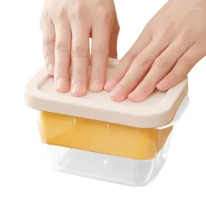 Platos Caja de almacenamiento de corte de mantequilla con tapa Refriger Refrigerador de contenedor de queso Fundador para accesorios de cocina para el hogar