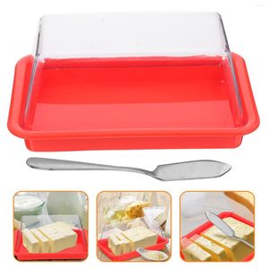 Assiettes porte-beurrier assiette à fromage assiette à gâteau plateau de rangement couteaux économiseur serveur pot couvercle dôme boîte de réfrigérateur bâton couvert