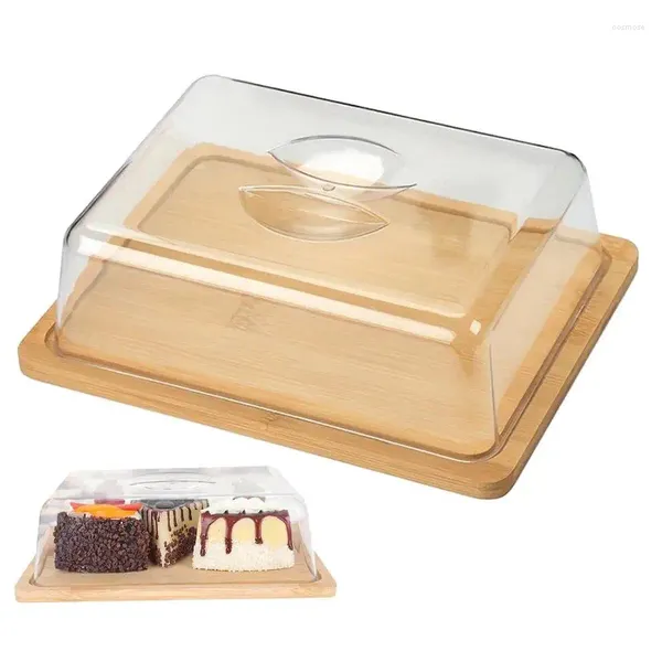 Assiettes Butter Plat plateau portable claire pour les plats recouverts de récipient de comptoir de réfrigérateur avec
