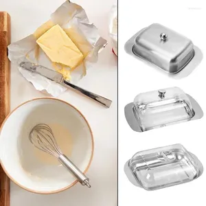 Assiettes Plat de beurre avec couvercle Boîte à fromage ouest portable