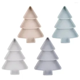 Assiettes Plaque de fruits d'arbre de Noël attrayant parfait pour décoration polyvalent Utilisation de design unique Colore et accrocheur sain