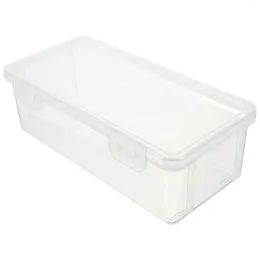 Caja de almacenamiento transparente para platos, caja de pan, suministros de cocina, soporte para frutas, caja de sellado para nevera, plástico acrílico, mantenimiento fresco