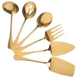 Ensemble de couverts en acier inoxydable, assiettes, passoire, ustensiles de cuisine, vaisselle, fourchette, cuillère, Kit de couverts