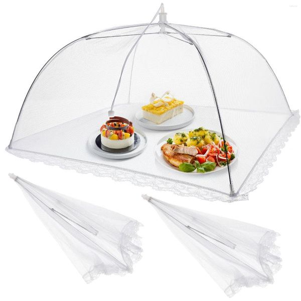 Plaques couverture maille couvre Net gâteau tente dôme plat extérieur parapluie Table tentes protecteurs d'écran protecteur fruits assiette de service