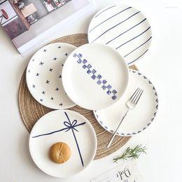 Platen Creatieve 8 Inch Bone China Ontbijtbord Servies Set Keramiek Diner Salade Groente Eetkamer