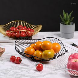 Assiettes créatives Style européen boréal panier de fruits contracté maison salon bol en fer forgé recevoir Speci