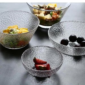 Borden creatief glas ambacht fruit slakkom rond dessert huishouden eettafel vaste kleurbladen keukenbenodigdheden