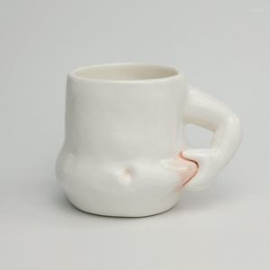 Borden creatieve hand knijpen buik mug kawaii mokken koffiekopjes keramische menselijke bodyshape pot cup persoonlijkheid schattige watergeschenken