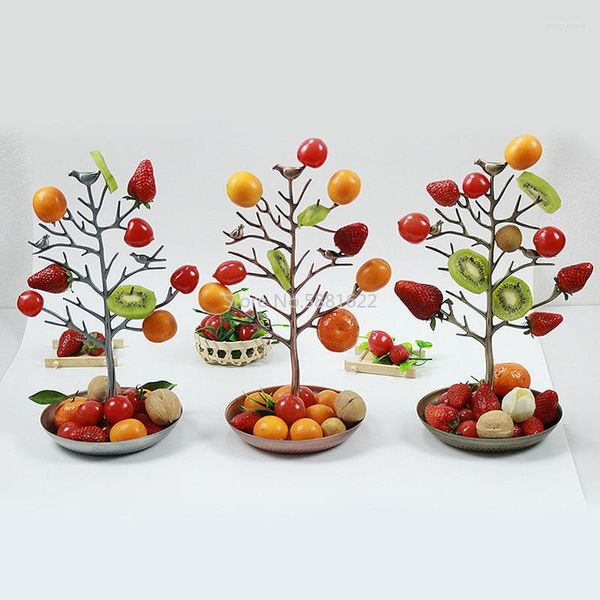 Platos Vajilla creativa Personalidad Irregular Árbol de frutas de Navidad El Bar Ktv Plate Platter Rack