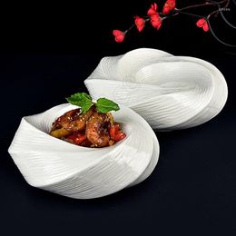 Platen creatieve draaikolk keramische dessertplaat bevatten restaurant el artistieke conceptie sushi diner huishoudelijk servies