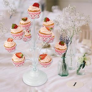 Borden cupcake houder display standaard creatieve metalen taart bruiloft decoratie voor afstudeerjubileum verjaardagsdecor
