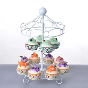 Platen Cupcake Stand Cake Display Server Tray Voor Eettafel Bruiloft Verjaardag Decoratie
