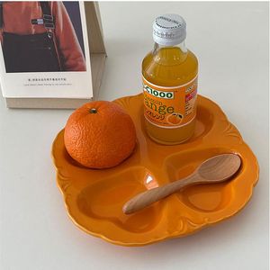 Cutelife – petite assiette en céramique en forme de cœur nordique, petit déjeuner, fruits, Dessert, Sushi, gâteau, cuisine de fête, plat de service de mariage mignon