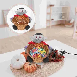 Borden Decoraties Holiday Child Desk Topper Halloween Basket Ornament Bamboo Desktop Storage