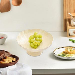 Assiettes décoratives, bol sur pied, comptoir, porte-fruits rond multifonctionnel pour