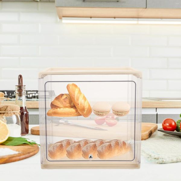 Assiettes dessus de bureau, support d'étagère, organisateur de rangement, conteneurs, poubelle à café, vêtements en plastique, anti-poussière, comptoir de bureau