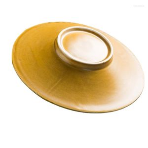 Borden Dedingware Anti-slip Tray Dish-sets Derees voor serveergerei Bevestig pompoenplaat Ramequin zorgt voor zilver