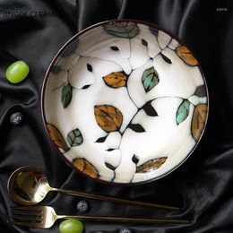 Borden sturen Japans keramisch servies handgeschilderde porseleinen noedels rijstkom huis salade creatief direct fruit