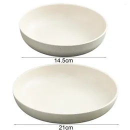 Assiettes Platos Paille Dîner Cozinha BPA Plastique Plastique Cocina micro-ondes Salver Free Unbreakable Blé Blé Lightweight