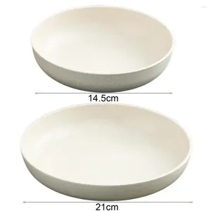 Borden Dish Platos Stro diner Cozinha BPA Plastic Plate Cocina Microwave Salver Gratis Unbreakable Tarwe Lightweight Tray