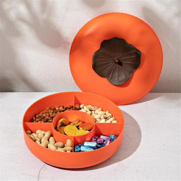 Assiettes de fruits secs, boîte à bonbons de qualité supérieure, permettant de gagner de l'espace, vaisselle de table, décoration moderne pour la maison, collation