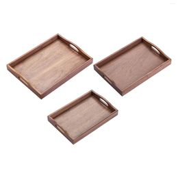 Borden el Tea Serving Trade Dual handelt creatieve gladde houten bord pan voor restaurant keuken huishouden snackdranken