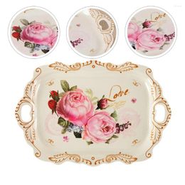 Assiettes Euro palette Chic assiette en mélamine décorations de gâteau de mariage Gadget de cuisine fournitures florales tasse à thé support de plateau décoratif Simple