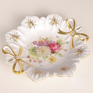 Borden Europees dessert Brood Candy Tray Creative Fruit Cake Stand Refreshment for Christmas Party servies