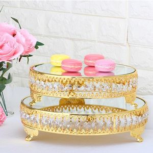 Borden European Metal Birthday Cake Tray decoratie bruiloft dobbelstenen tafel slinger hanger hanger 3061 Noordse fruitplaat