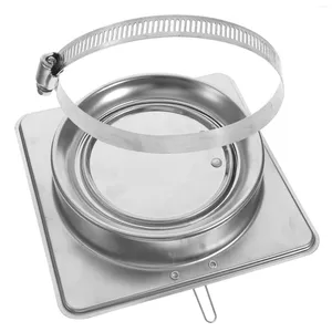 Plaques Couvercle d'échappement Vent Persienne Hotte de cuisinière portable Cheminée Dispositif de refoulement de fumée Couvertures de gril Mur extérieur Volets mobiles